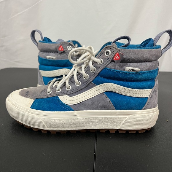 Unisex Vans Blue Sk8 High Top Shoes - Picture 4 of 10